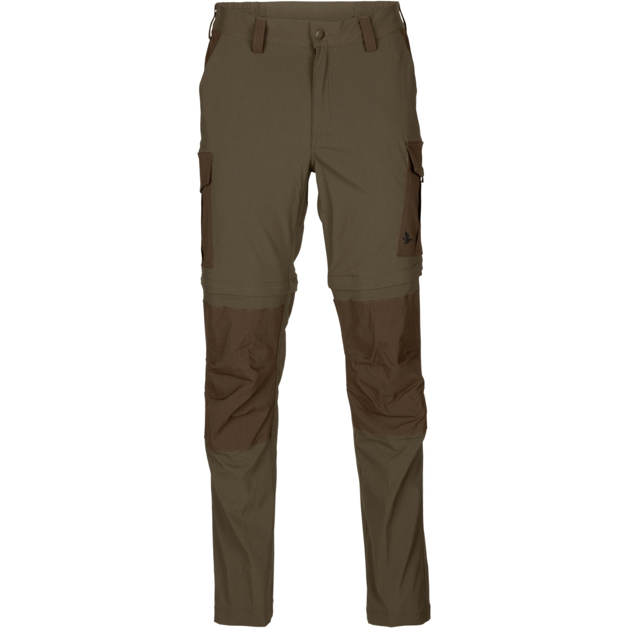 2026 Seeland Mens Birch Zip-Off Trousers 40173 - Pine Green / Demitasse Brown